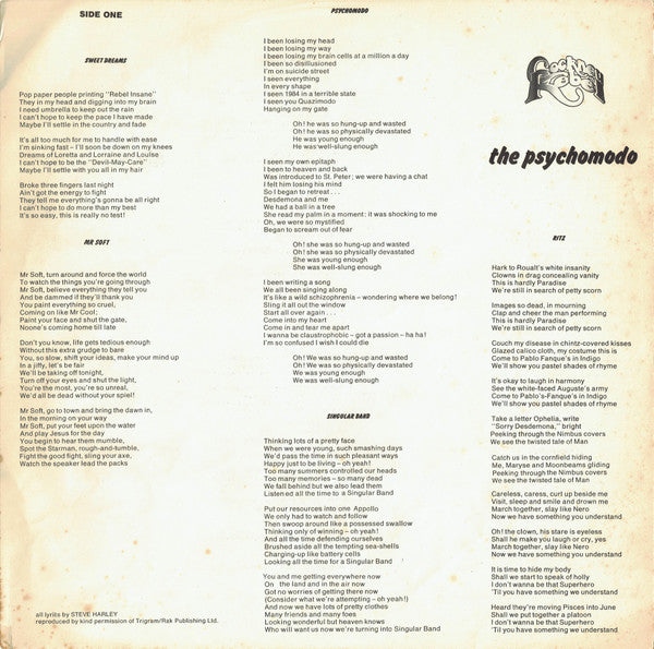 Cockney Rebel : The Psychomodo (LP, Album)