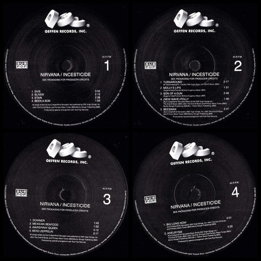Nirvana : Incesticide (2xLP, Comp, M/Print, RE, RM, 25t)