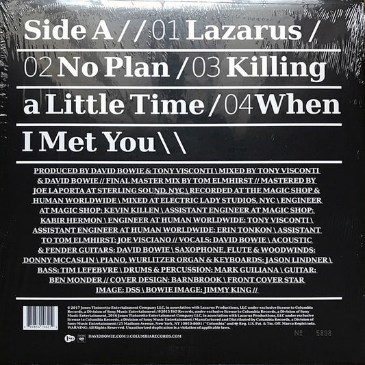 David Bowie : No Plan EP (12", S/Sided, EP, RSD, Etch, Ltd, Num, Cle)