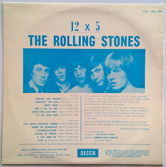 The Rolling Stones : 12 X 5 (LP, Album, RE)