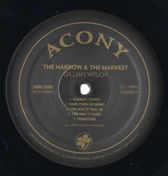 Gillian Welch : The Harrow & The Harvest (LP, Album, RE)