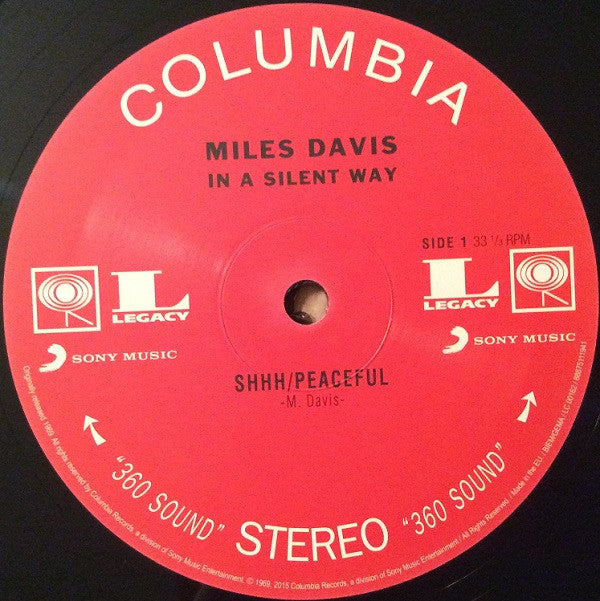 Miles Davis : In A Silent Way (LP, Album, RE, RP, 180)