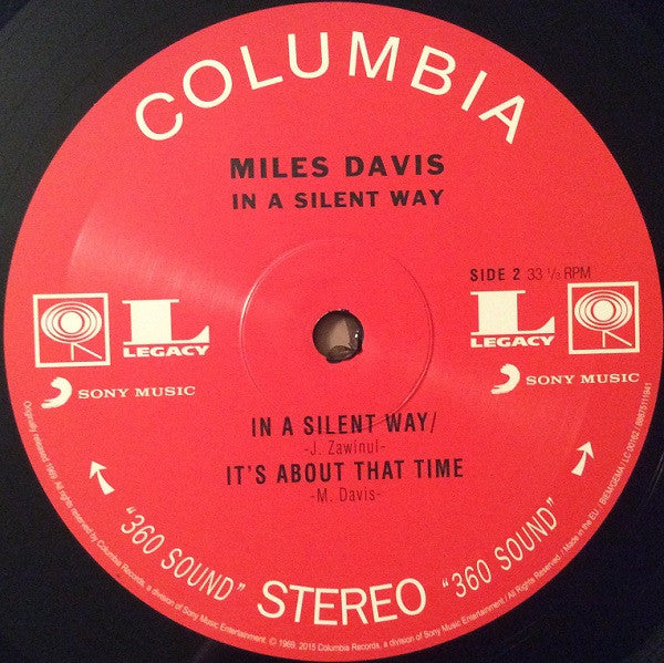Miles Davis : In A Silent Way (LP, Album, RE, RP, 180)