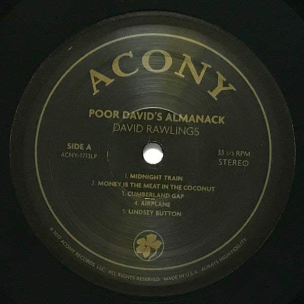 David Rawlings : Poor David's Almanack (LP, Album)