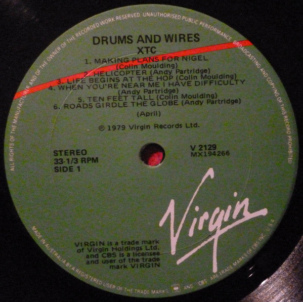 XTC : Drums And Wires (LP, Album, RE)