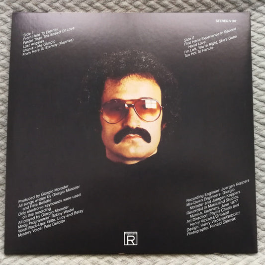 Giorgio Moroder : From Here To Eternity (LP, Album, Ltd, P/Mixed, RE, RM, Blu)