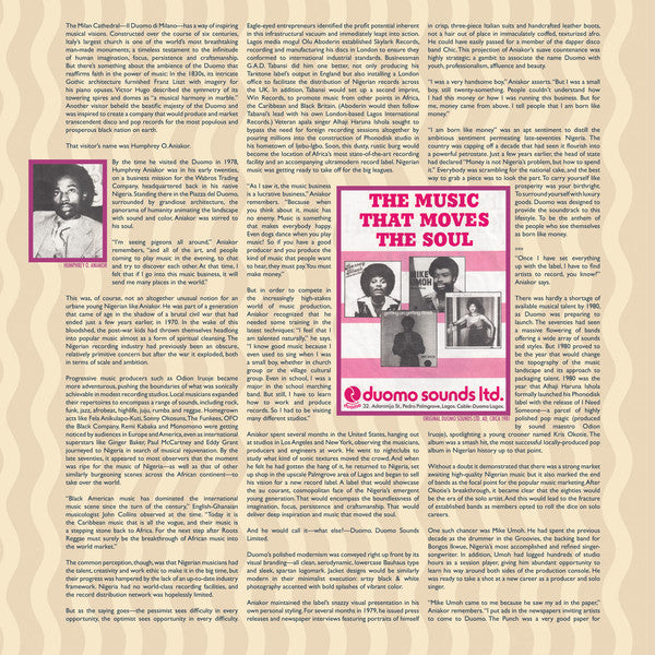 Various : Duomo Sounds Ltd: Nigerian 80s Disco Music To Move Your Soul (2x12", Comp)