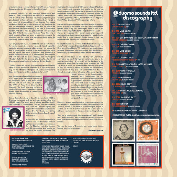 Various : Duomo Sounds Ltd: Nigerian 80s Disco Music To Move Your Soul (2x12", Comp)