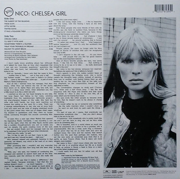 Nico (3) : Chelsea Girl (LP, Album, RE)