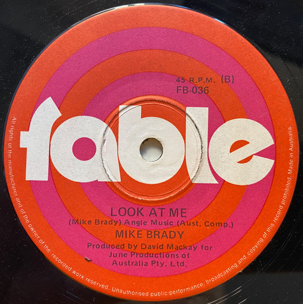 Mike Brady (3) : Sympathy (7", Single)