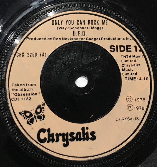 UFO (5) : Only You Can Rock Me (7", Single)