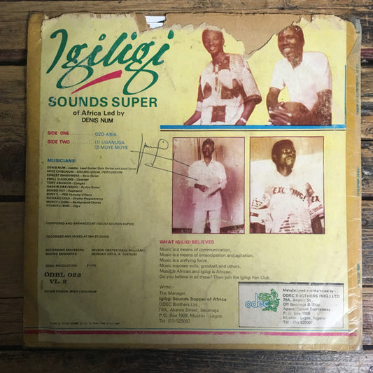 Igiligi Sound Super Of Africa : Ozo – Abia Vl. 2 (LP)