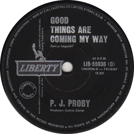 P.J. Proby : Niki Hoeky (7")