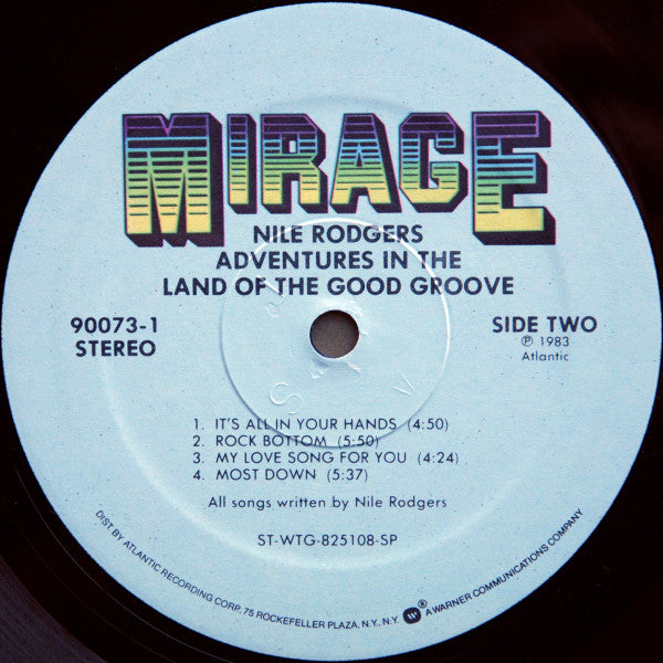 Nile Rodgers : Adventures In The Land Of The Good Groove (LP, Album, SP )