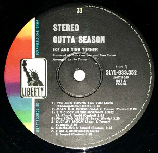 Ike & Tina Turner : Outta Season (LP, Album)