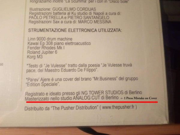 Nu Guinea : Nuova Napoli (LP, Album, RP, Nu )