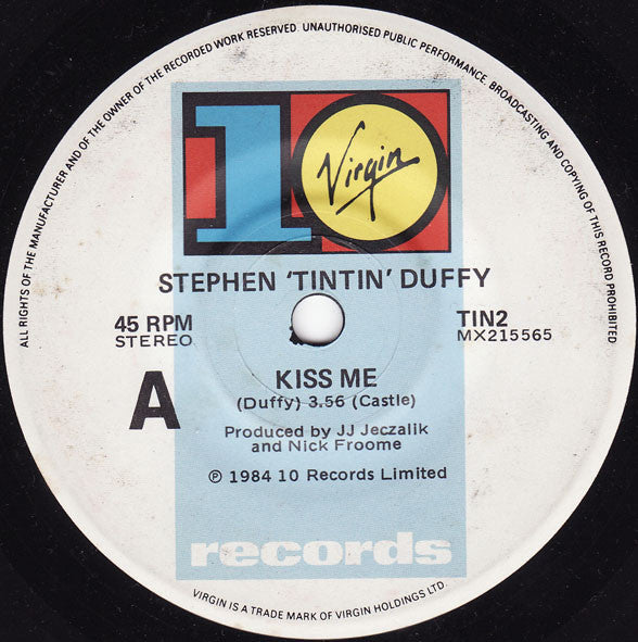 Stephen Duffy : Kiss Me (7")
