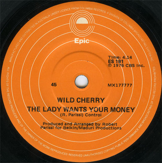 Wild Cherry : Play That Funky Music (7", Single)