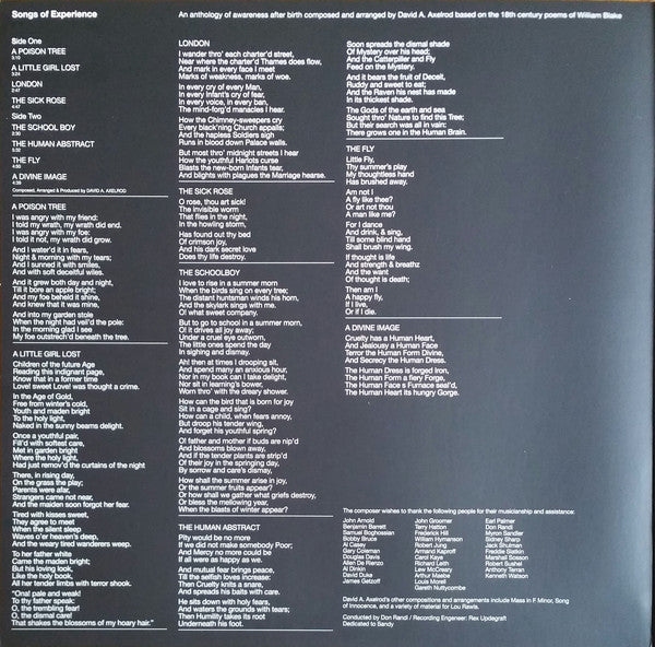 David Axelrod : Songs Of Experience (LP, Album, RE)