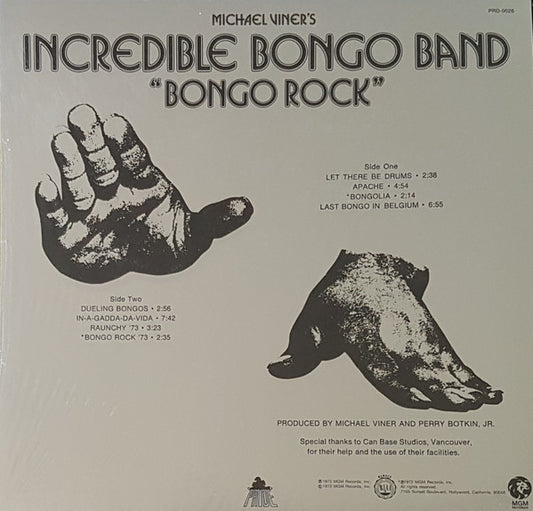 The Incredible Bongo Band : Bongo Rock (LP, Album, RE)