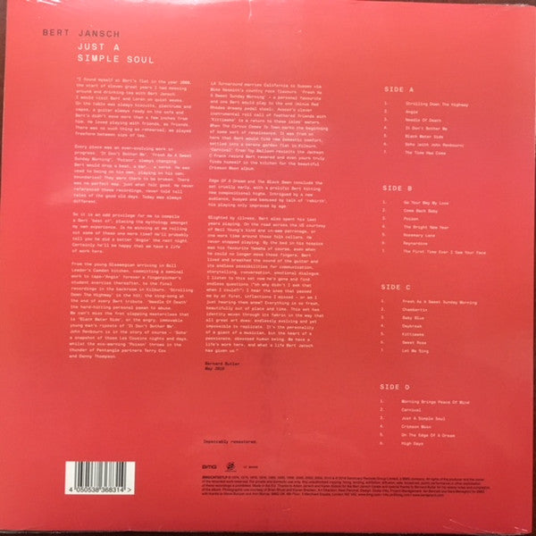 Bert Jansch : Just A Simple Soul (2xLP, Comp, RM)
