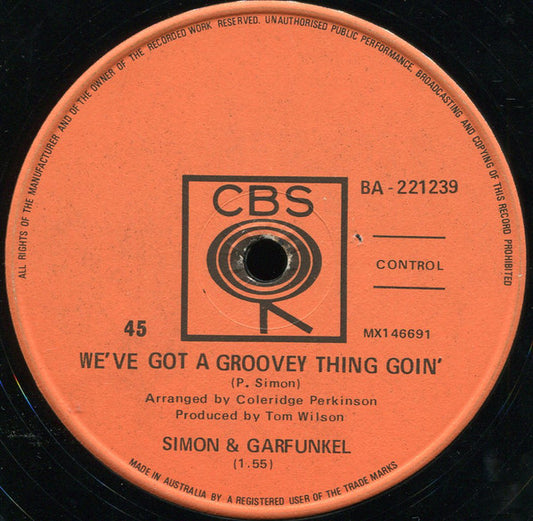 Simon & Garfunkel : The Sounds Of Silence (7", Single, RE)