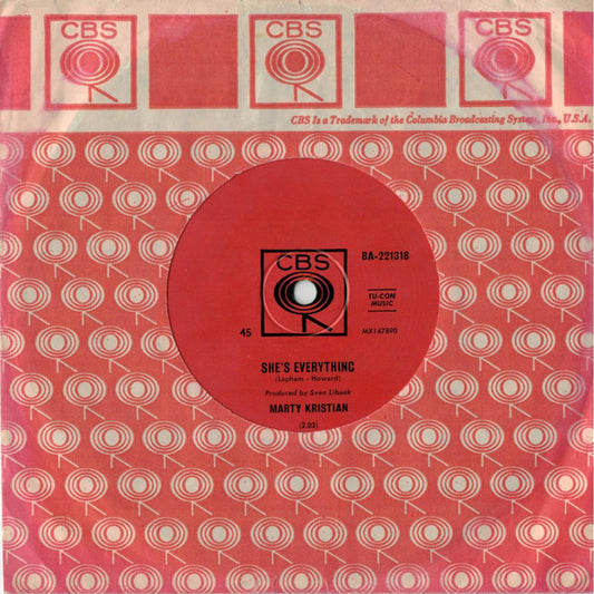 Marty Kristian : We Didn't Ask To Be Brought Here (7", Promo)