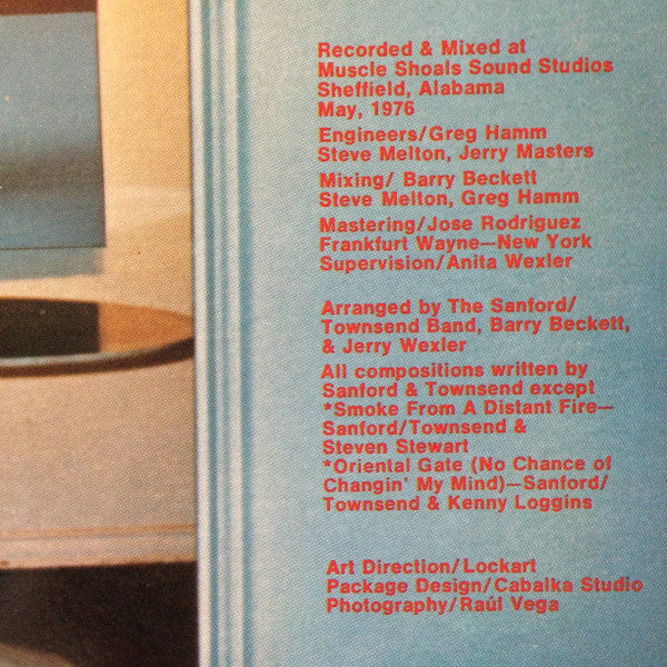 The Sanford-Townsend Band : The Sanford Townsend Band (LP, Album)