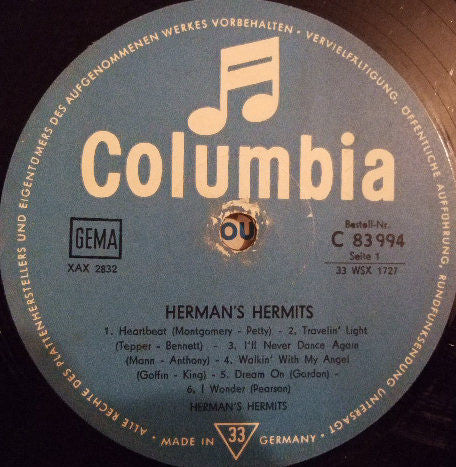 Herman's Hermits : Herman's Hermits (LP, Album, Mono)