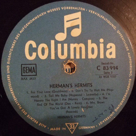 Herman's Hermits : Herman's Hermits (LP, Album, Mono)