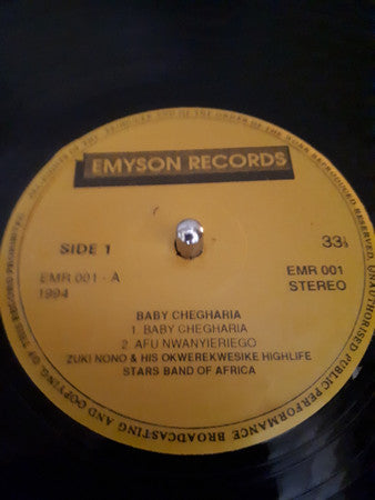 Zuki Nono & His Okwerekwesike Highlife Stars Band Of Africa : Baby Chegharia (LP, Album)