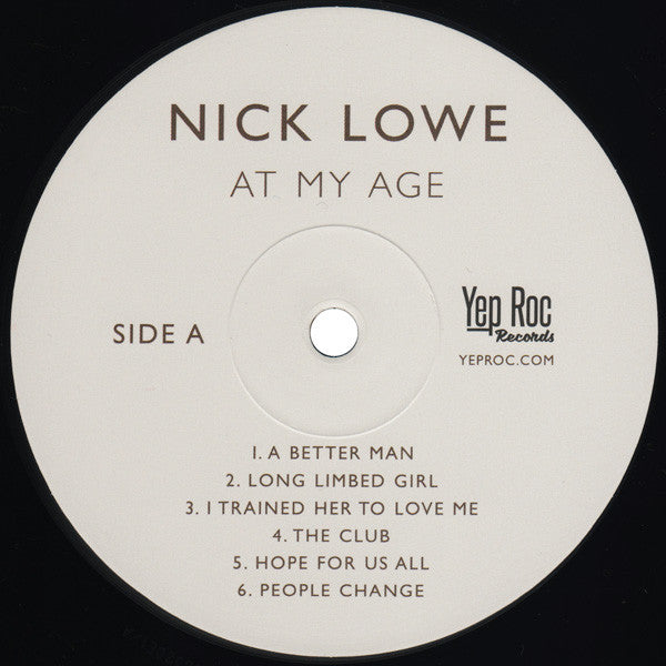 Nick Lowe : At My Age (LP, Album, RP)