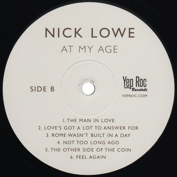 Nick Lowe : At My Age (LP, Album, RP)