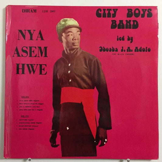 City Boys International Band Led By Obuoba J.A. Adofo : Nya Asem Hwe (LP, Album)