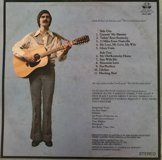 Ben Ferrell : Talkin' Bout Kentucky (LP, Album)