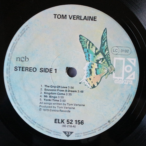 Tom Verlaine : Tom Verlaine (LP, Album)