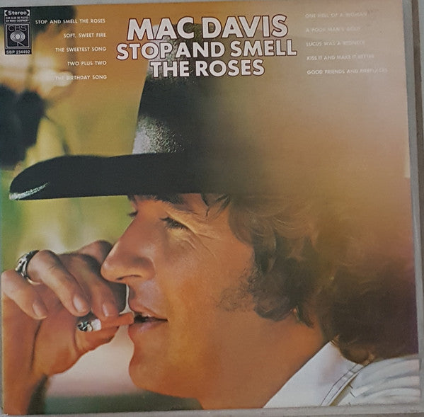 Mac Davis : Stop And Smell The Roses (LP, Album)