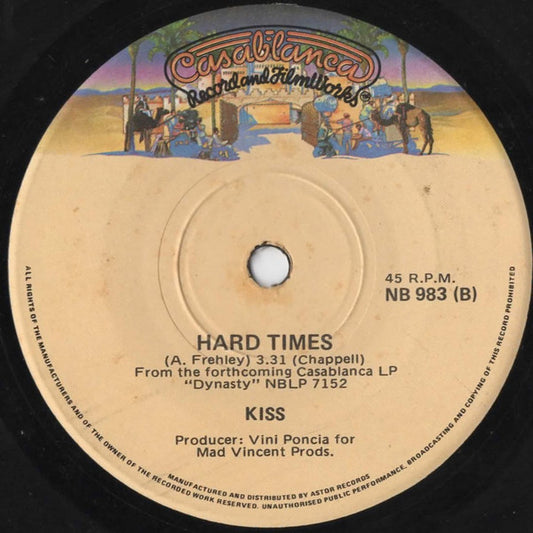 Kiss : I Was Made For Lovin' You (7", Single)
