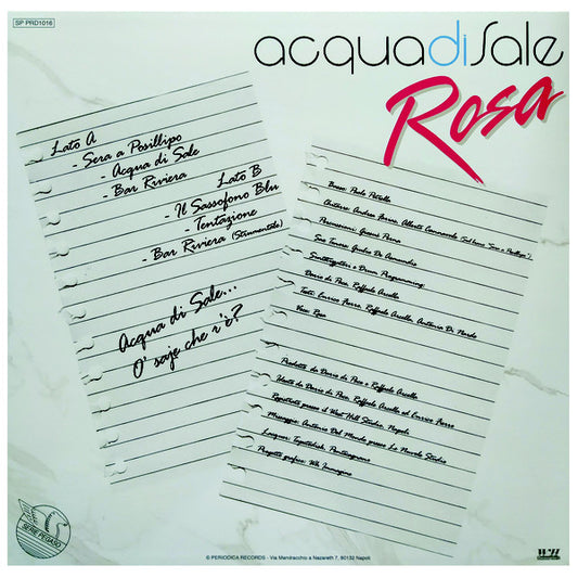 Rosa (49) : Acqua Di Sale (12", MiniAlbum)