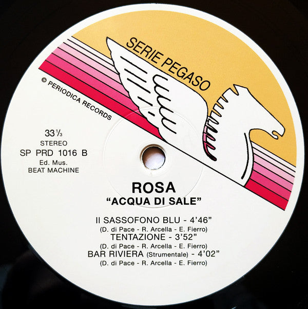 Rosa (49) : Acqua Di Sale (12", MiniAlbum)