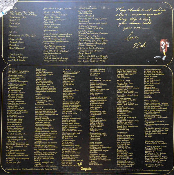 Nick Gilder : You Know Who You Are (LP, Album, Ter)