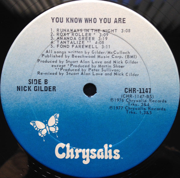 Nick Gilder : You Know Who You Are (LP, Album, Ter)