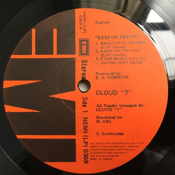 Cloud "7" : Keep On Tryin' (LP, Album)