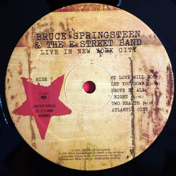 Bruce Springsteen & The E-Street Band : Live In New York City (3xLP, Album, RE, Tri)
