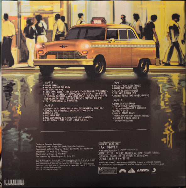 Dave Blume And Bernard Herrmann : Taxi Driver (Original Soundtrack Recording) (2xLP, Dlx, RE, RM, Yel)