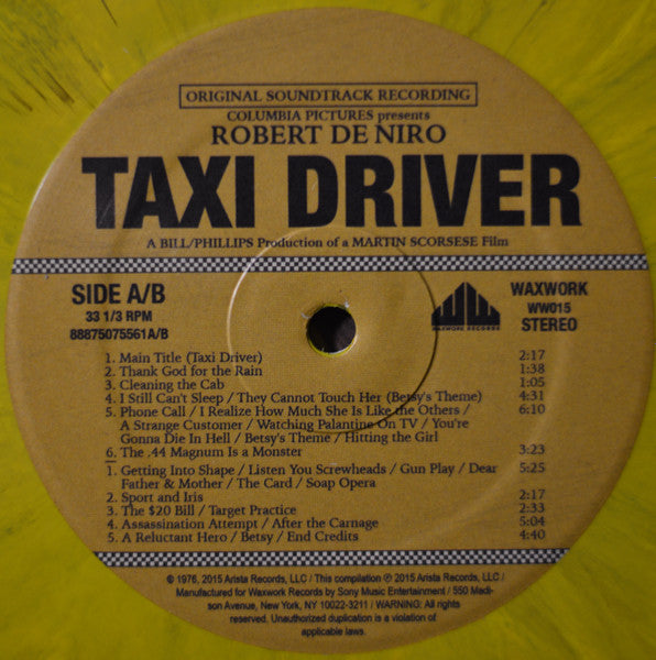 Dave Blume And Bernard Herrmann : Taxi Driver (Original Soundtrack Recording) (2xLP, Dlx, RE, RM, Yel)