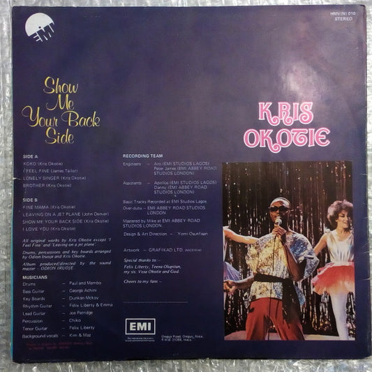 Kris Okotie : Show Me Your Backside (LP, Album)