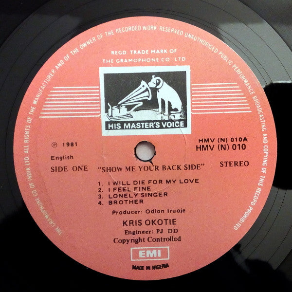 Kris Okotie : Show Me Your Backside (LP, Album)