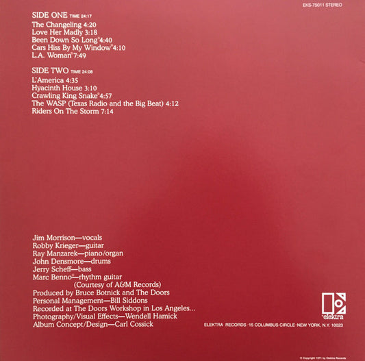 The Doors : L.A. Woman (LP, Album, RE, RP)