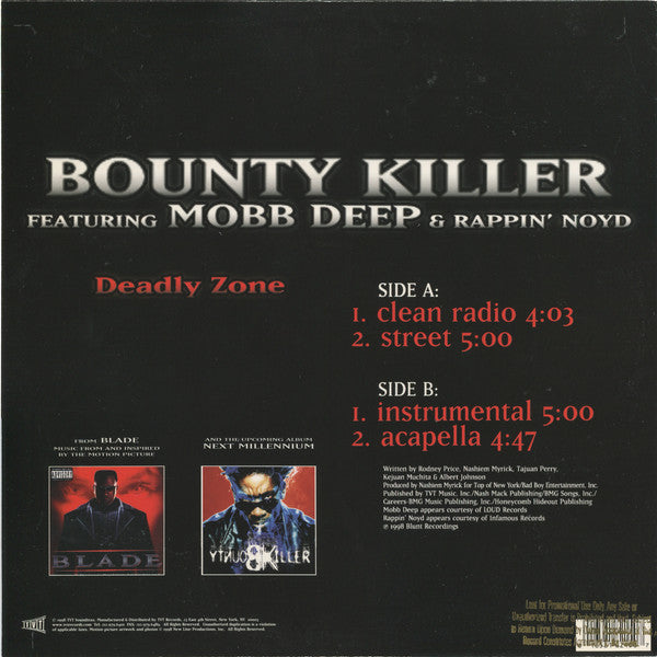 Bounty Killer : Deadly Zone (12")